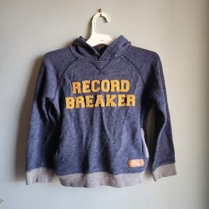 Boys Carter Record Breaker Blue Hooded Sweatshirt
